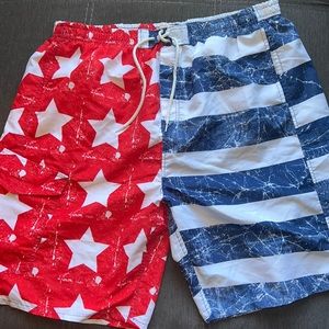 All American Print Swim Truck - Mens XL